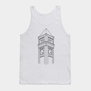 Clocktower Line Art Tank Top